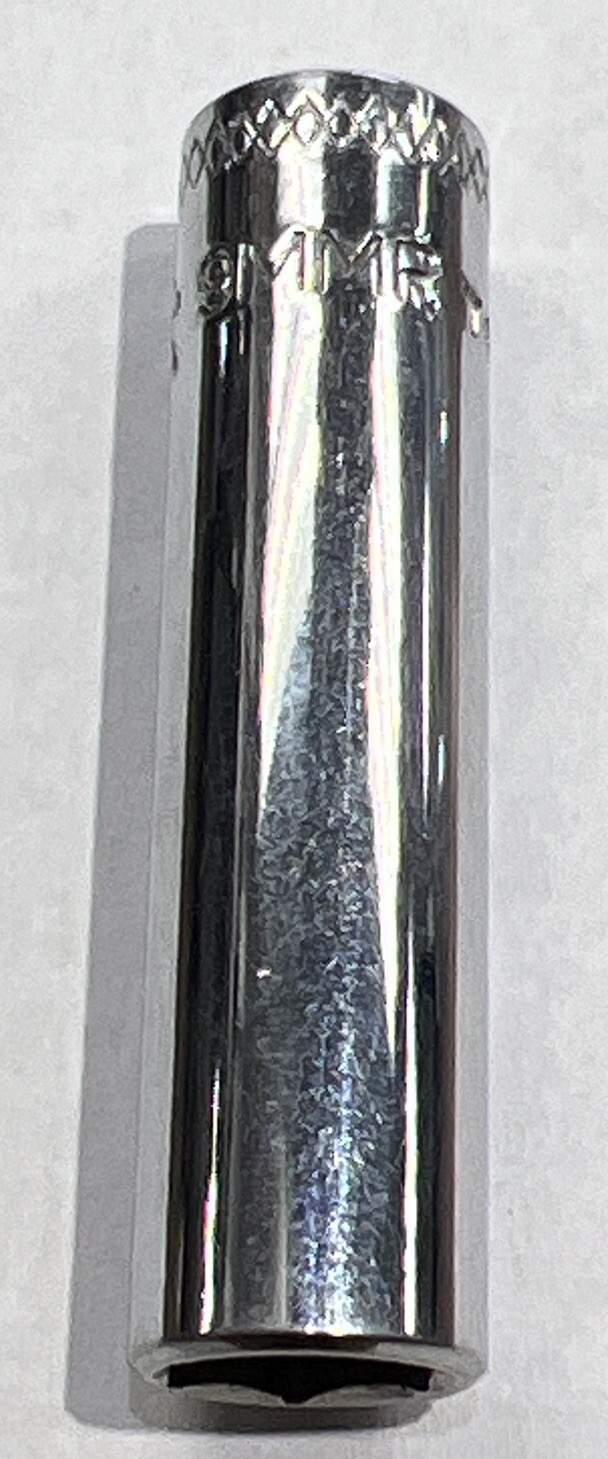 Mac Tools USA 9mm 6 Point 1/4″ Drive Deep Polished Chrome Socket MD6 9MMR