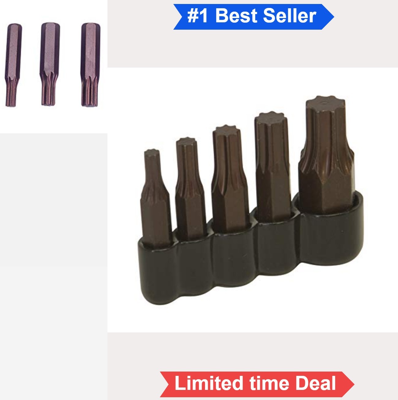 Extractor Set 5 Piece Bolt Screw Remover 1/4 to 1/2 Inch SAE Left Hand Right