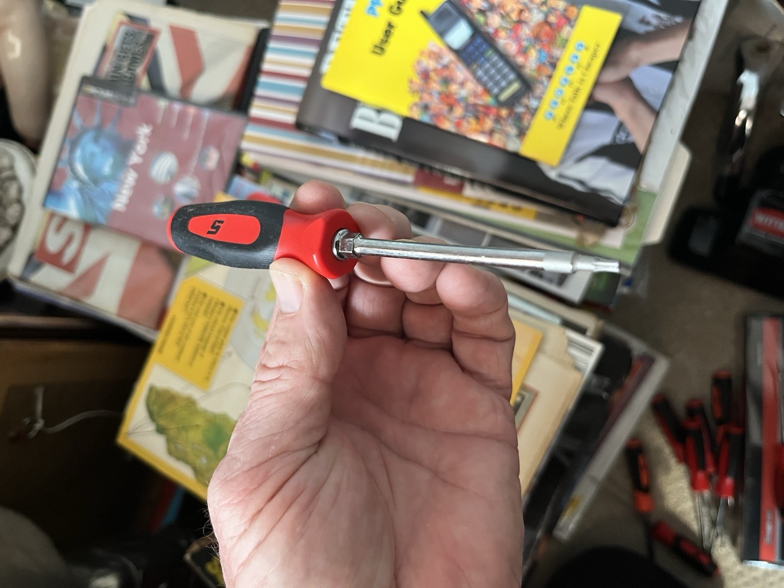 New Snap On Torx T8 Screwdriver Mini Tip Classic Red Soft Grip Instinct New Tool