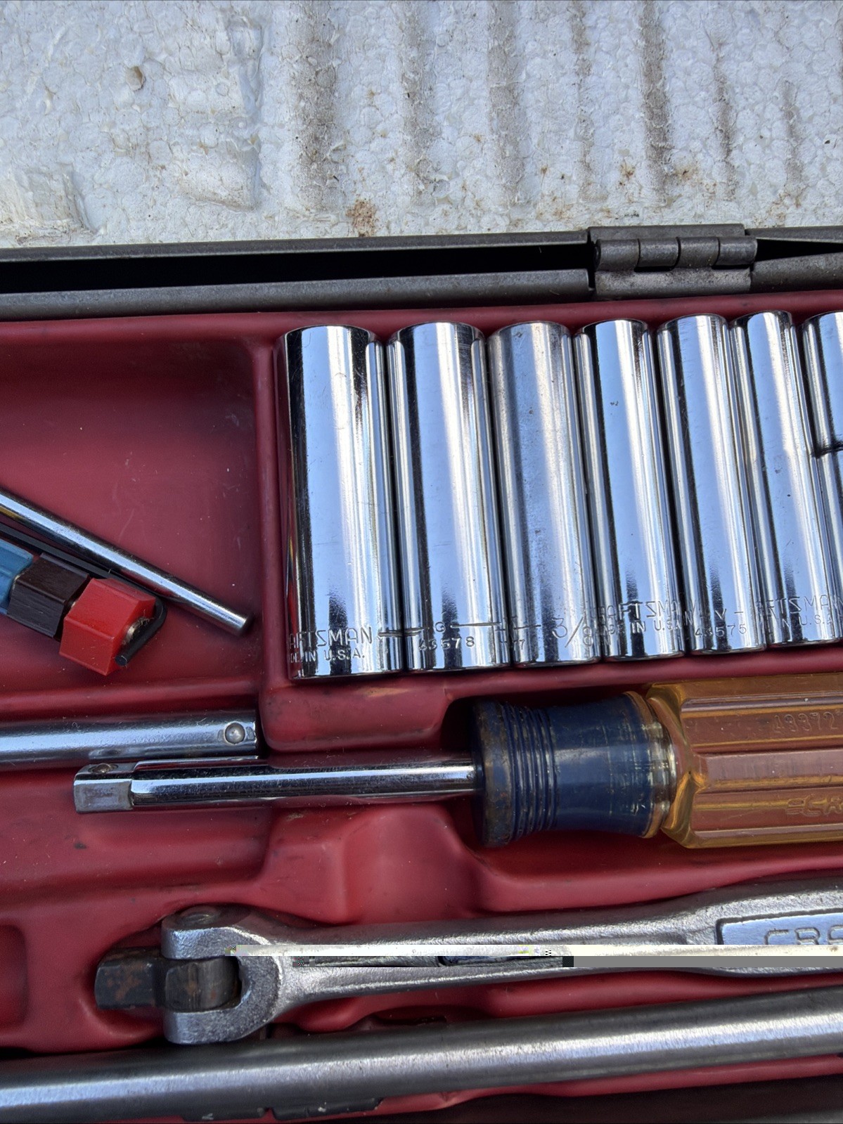 Sears Craftsman 1/4″ Drive 48pc SAE RHFT Socket Set Metal Case USA RARE 44302