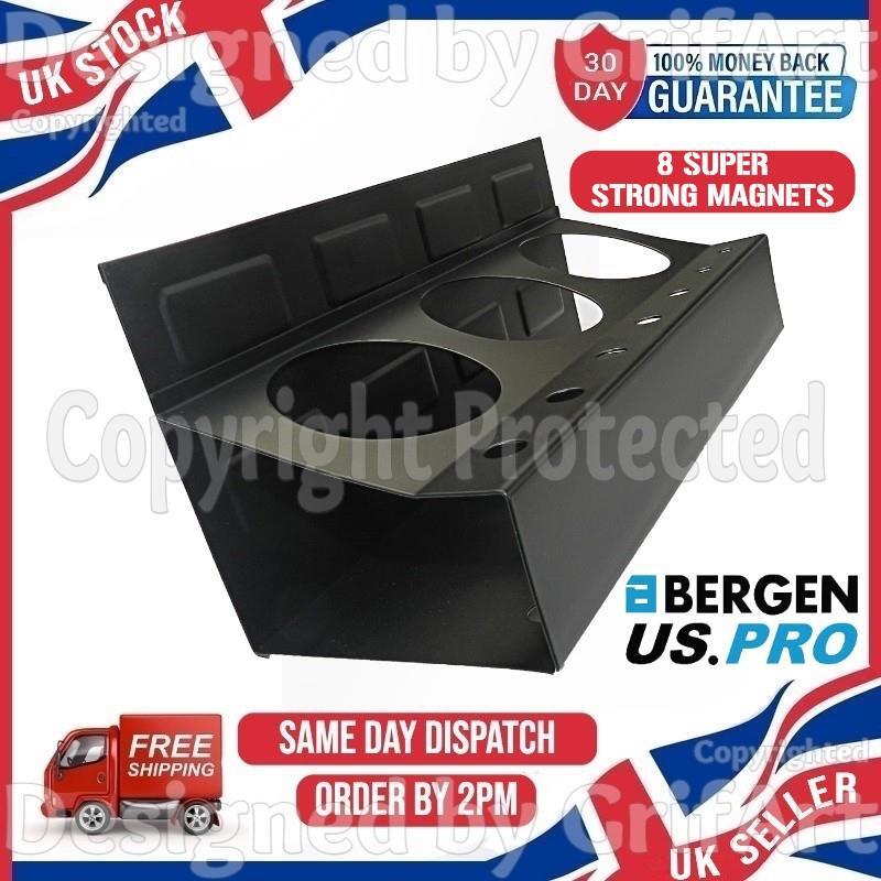 STRONG MAGNETIC 3 HOLE SPRAY CAN SCREWDRIVER TOOL STORAGE HOLDER SHELF ORGANISER