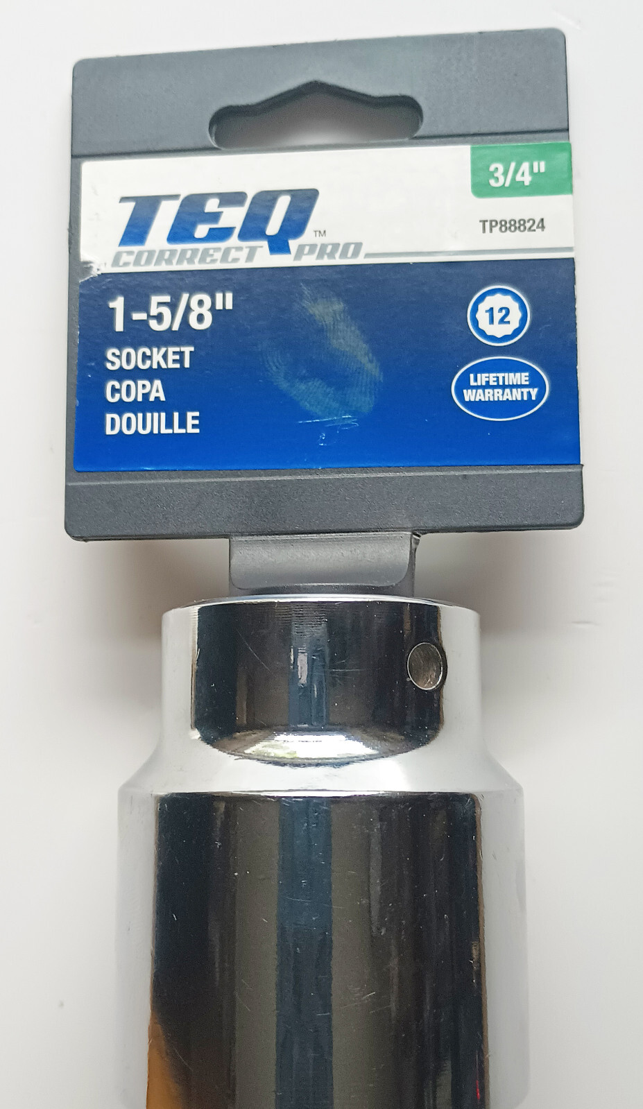 TEQ Correct PRO 1-5/8″ – 3/4″ Drive 12pt Point Socket