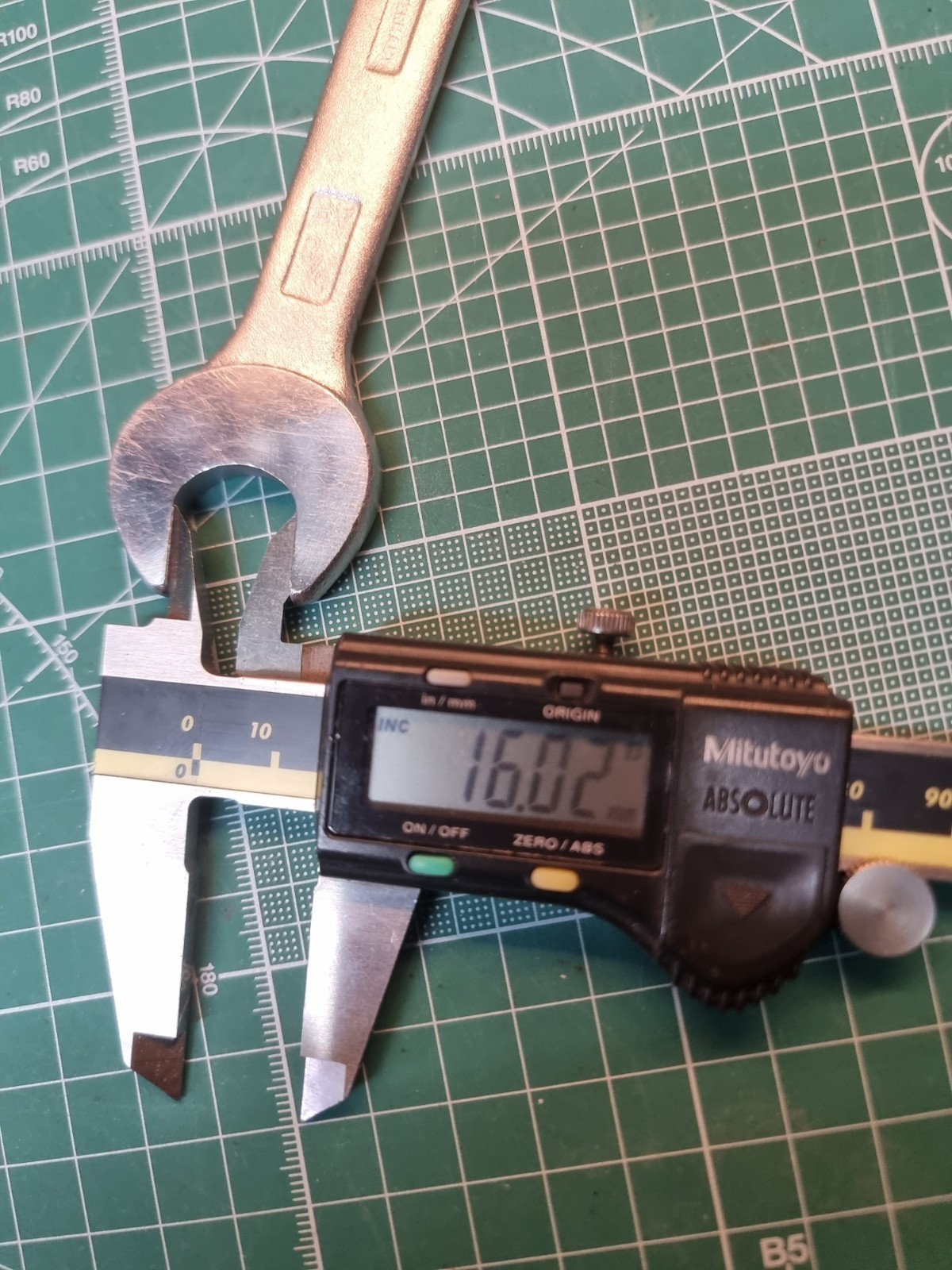 Matador No 100 11/16AF x 5/8AF Spanner. Made in Germany