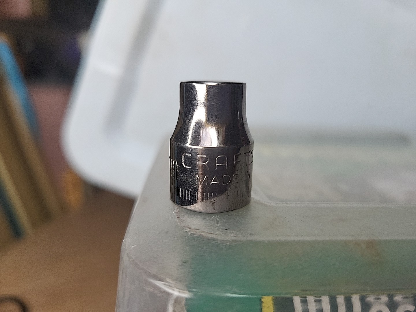 Vintage Craftsman 3/8″ Drive 9mm 6 Pt Shallow Socket Inverted G2 43541 USA