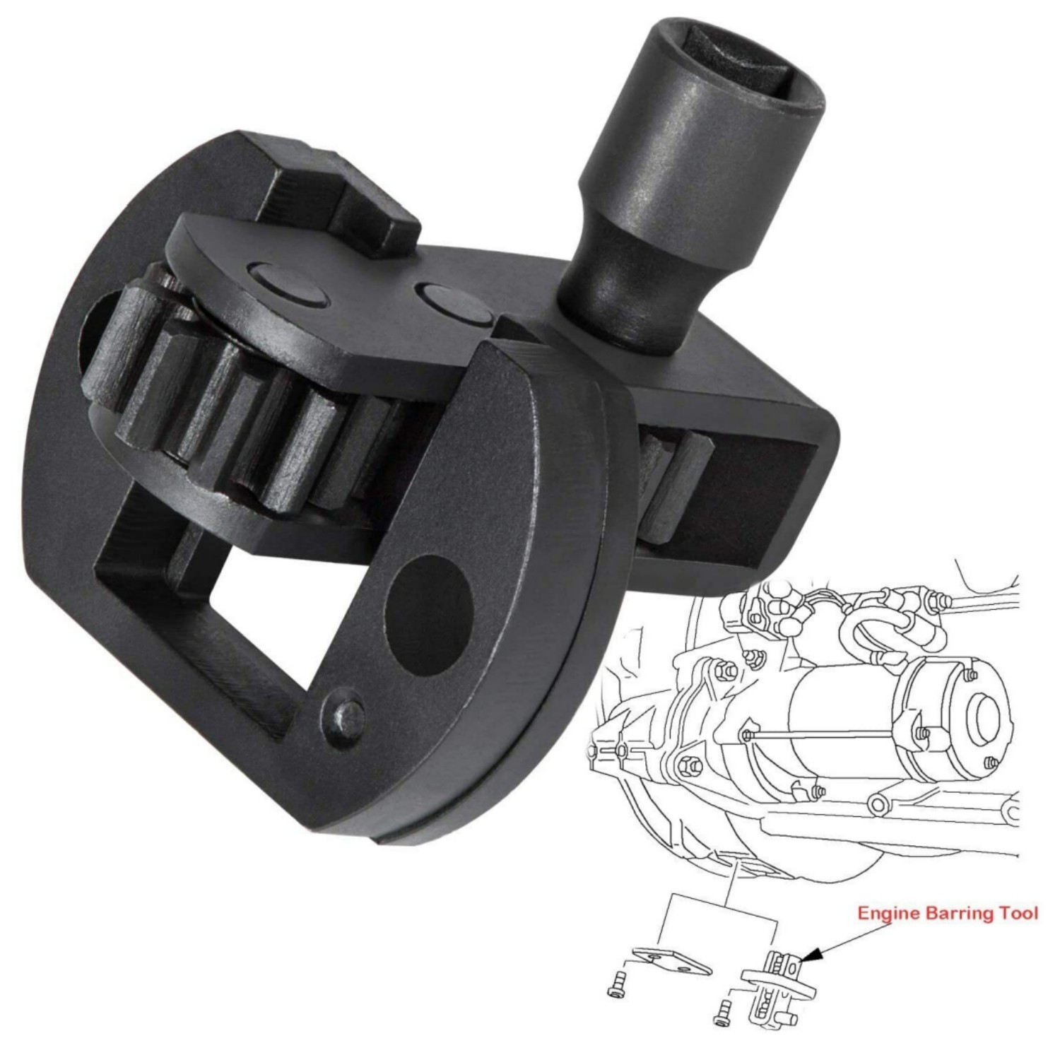 For Detroit Diesel DD13 DD15 DD16 Engine Turning Barring Tool W904589046300 USA