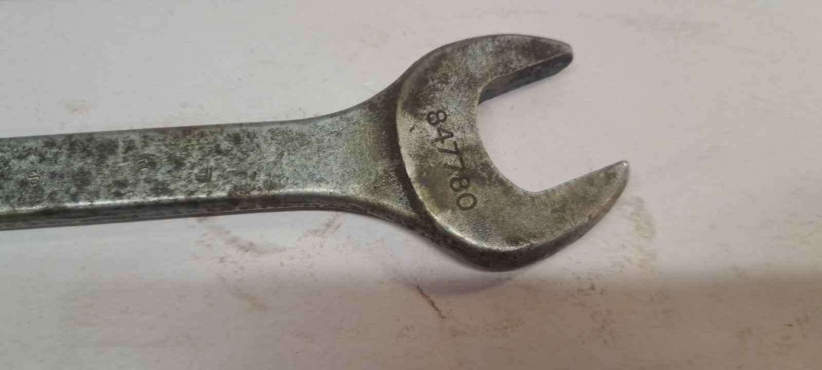 Vintage WILLIAMS USA 847780 7/8 in x 15/16 in SAE Open End Wrench Black Oxide
