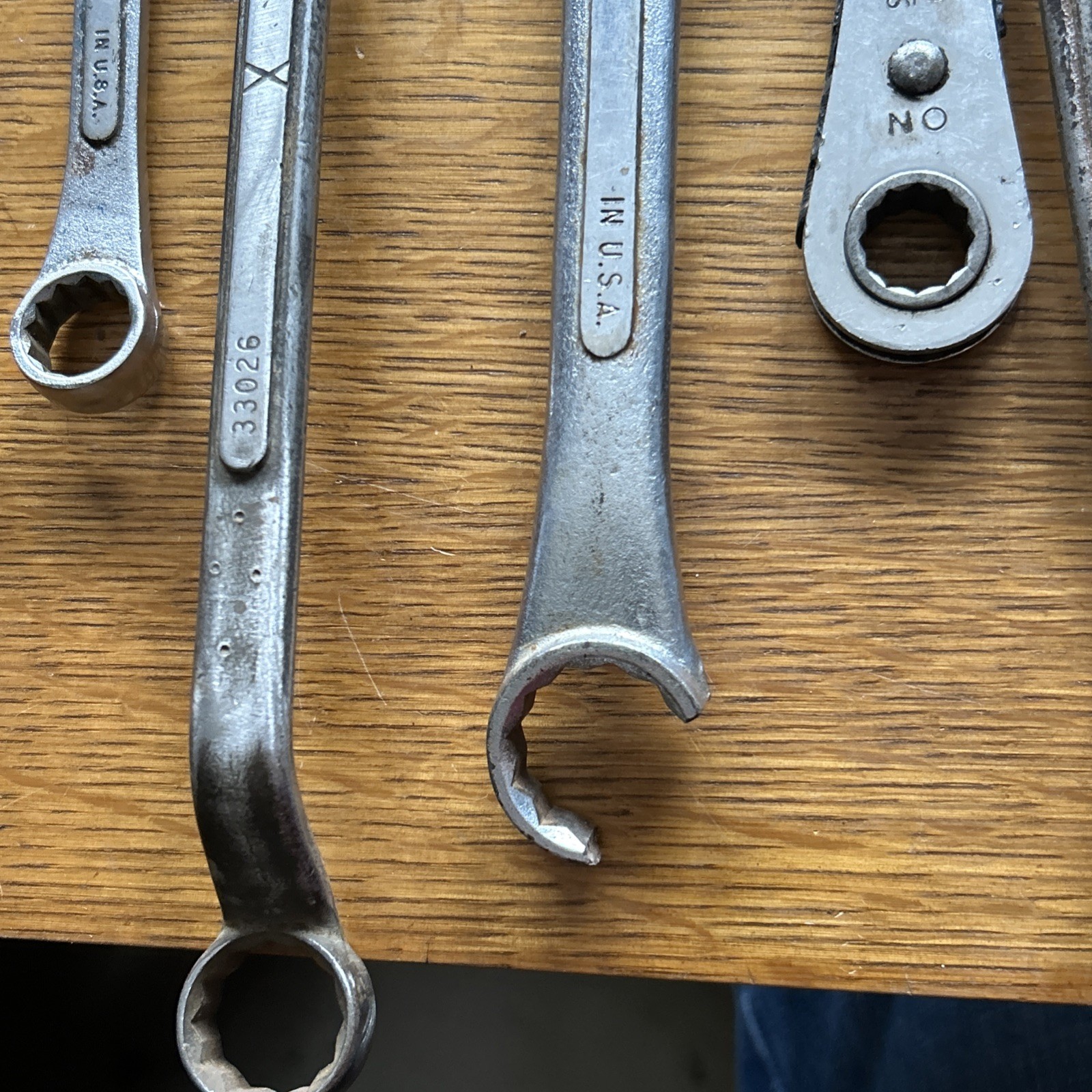 Lot Of 10 Various Sizes , Vintage S-K Wayne & Craftsman Wrenches