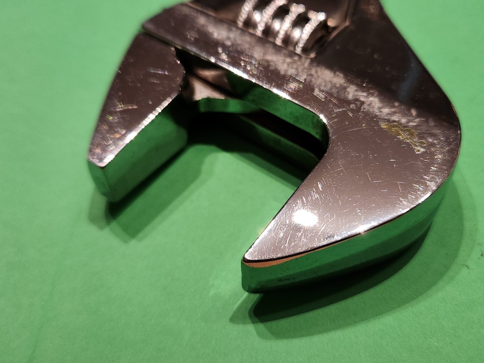Snap On Tools USA 12” Chrome Adjustable Wrench 1-5/16” Jaw Capacity AD12 NICE