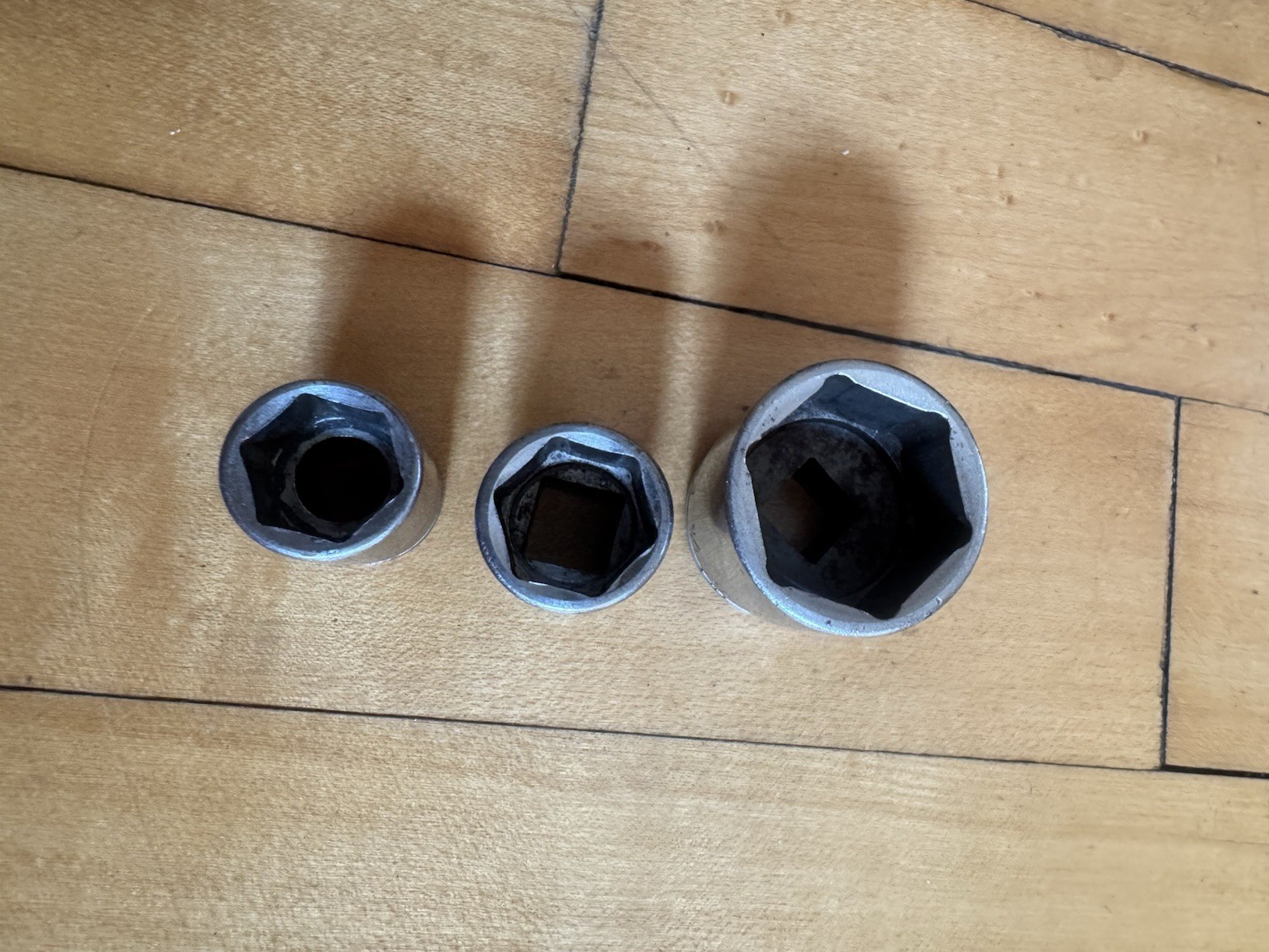 Snap-On Lot Of 3 chrome 3/8 Drive Sockets