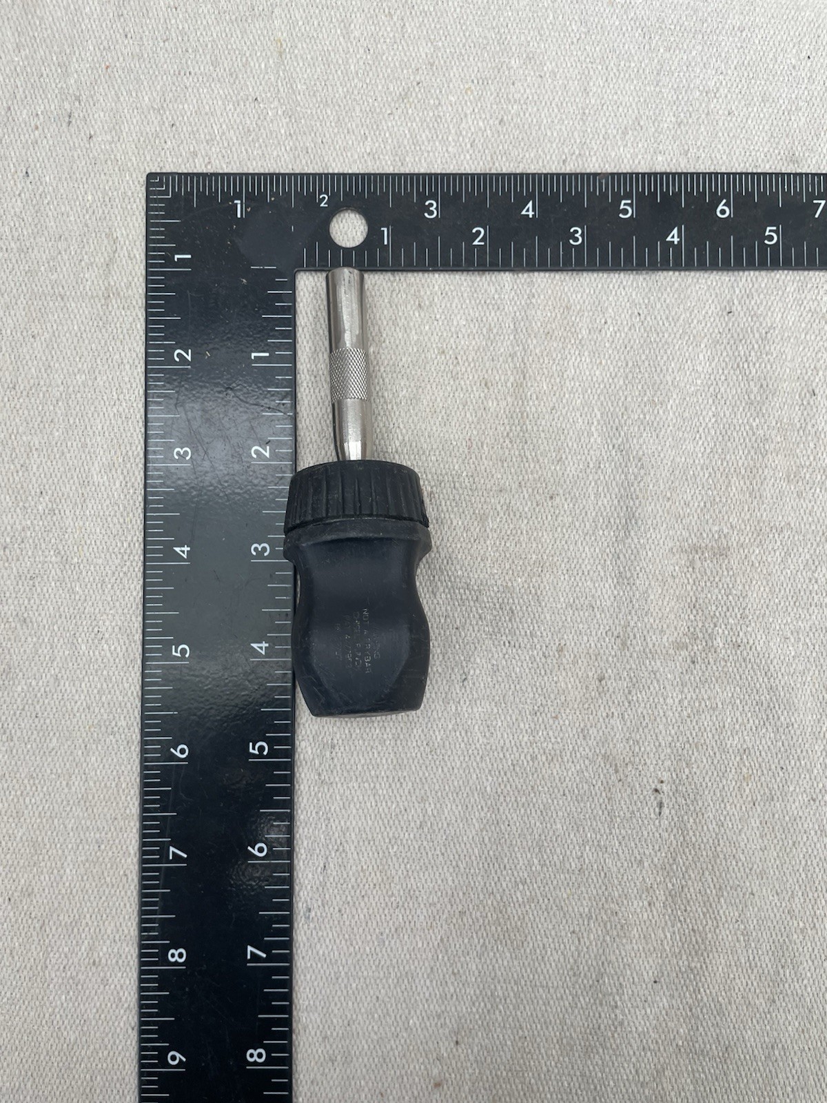 Snap-On SSDMR1A Black Stubby Ratcheting Magnetic Screwdriver USA