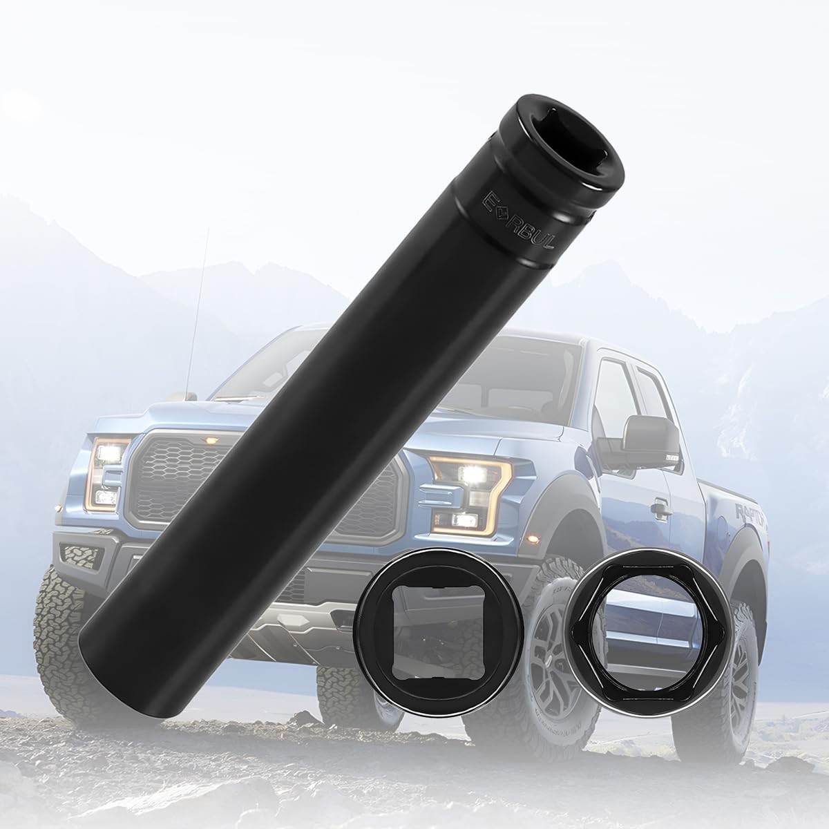 3/4″ Truck Cage Bolt Socket, Extra Deep 1/2″ Drive Removal Puller, OEM# 800921