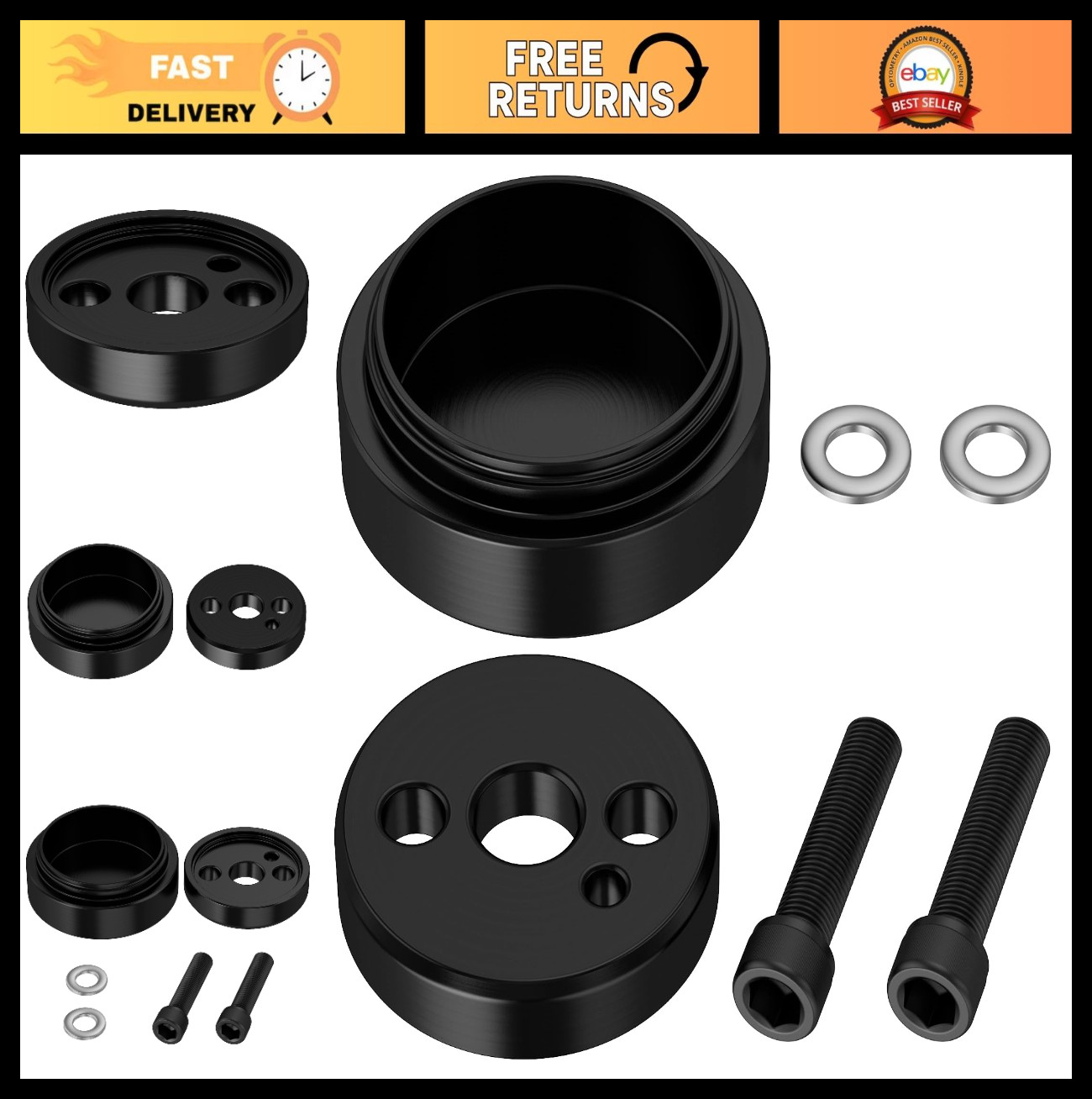 Crankshaft Seal Installer Tool Kit for Dodge Cummins 3.9L 5.9L 6.7L Diesel Engin
