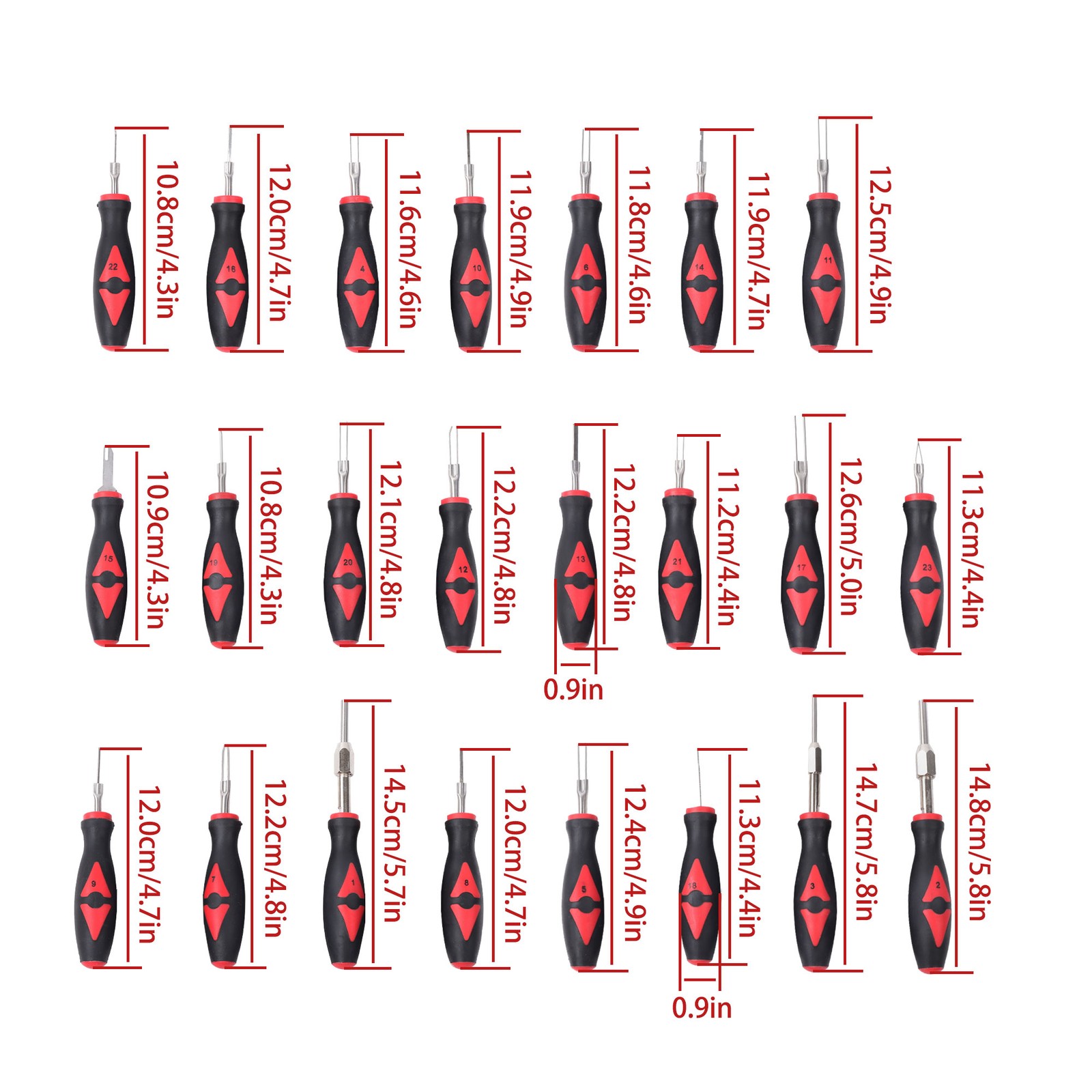 Universal Terminal Release Tool Set Electrical Connector Removal Kit 23pcs