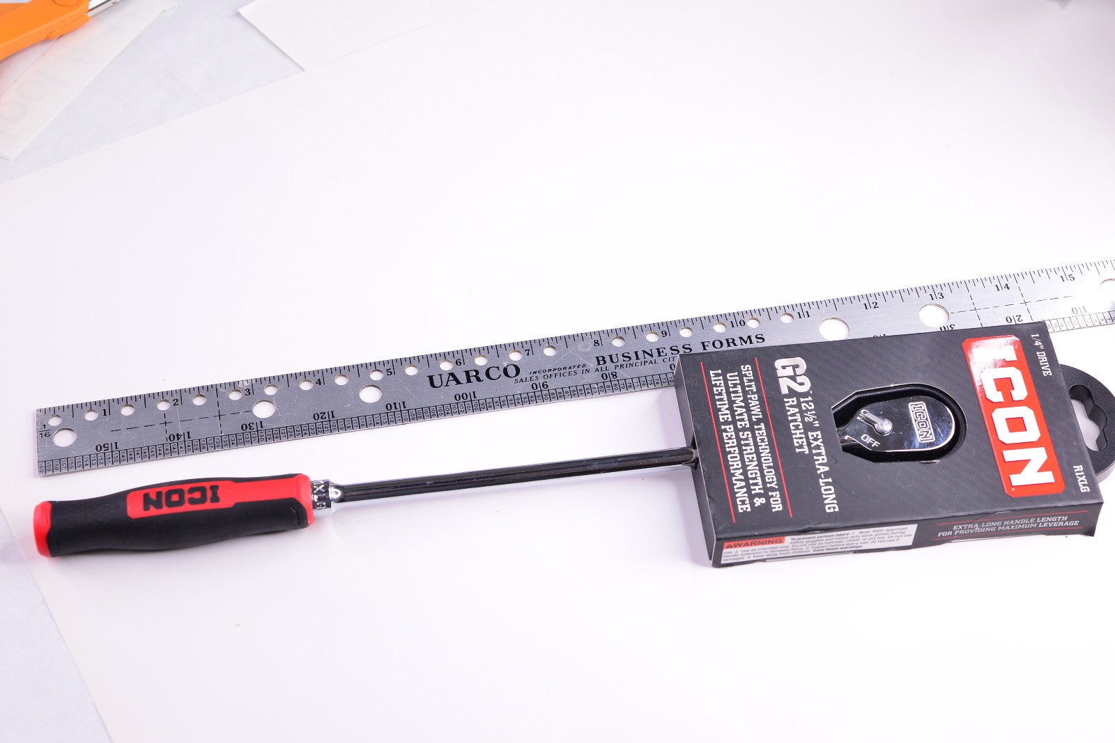 ICON (70439) – 1/4″ Drive G2 12.5″ Extra Long Ratchet (R1XLG)… FREE S&H!