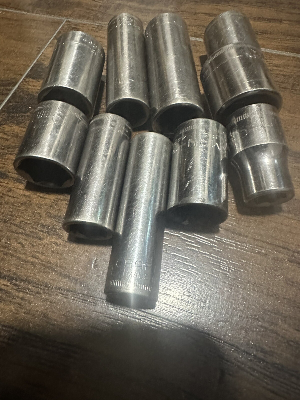 Craftsman USA assorted sockets total 10 vintage