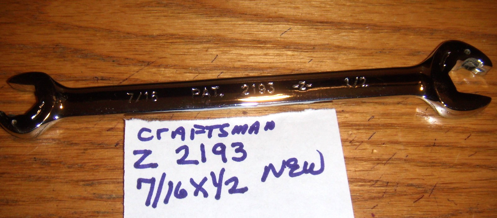 Craftsman~Z~Series # 21929 Z Polished Open End Ratchet Wrenches 5/16 X 3/8″» NEW