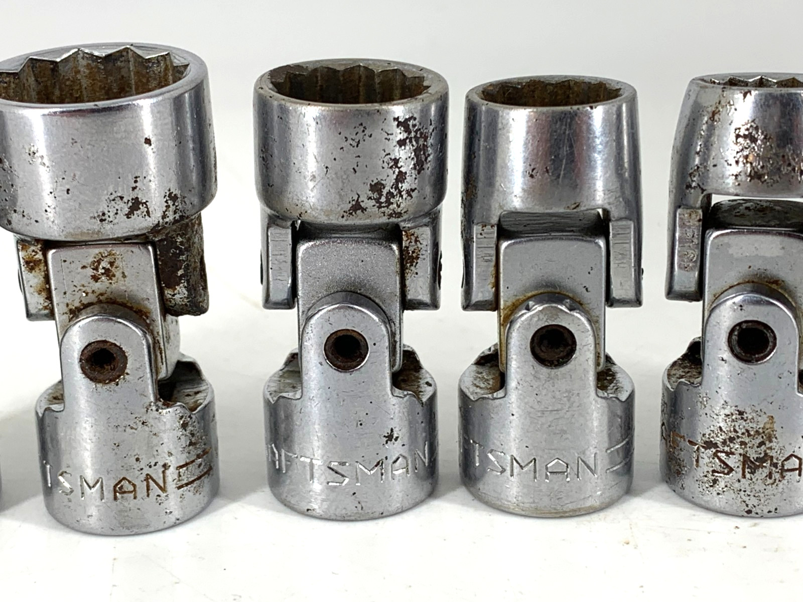 Craftsman (6) Universal Joint Sockets 3/8 Dr V 3/8, 7/16, 1/2, 9/16, 11/16, 3/4