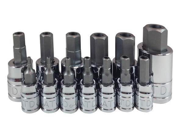 ATD 13 Pc. Tamper-Resistant Metric HEX Bit Socket Set #13795