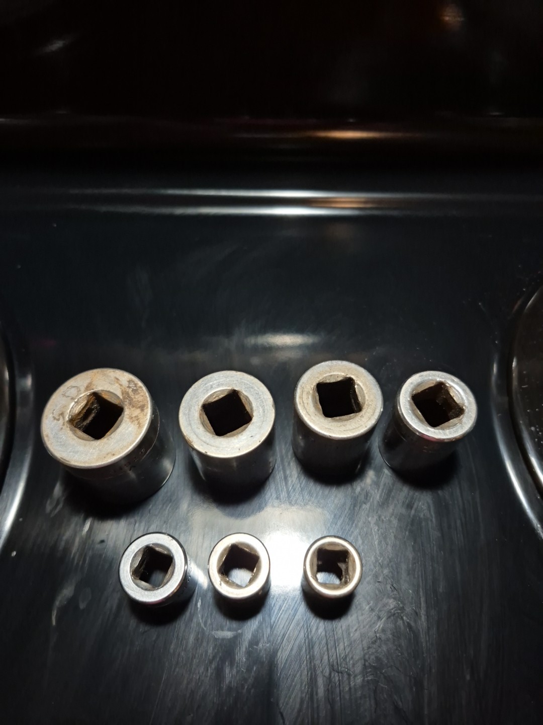 Craftsman Sockets 7 – 12 PT 1/2″ Dr. 1 – 1/16″ 15/16″ 7/8″ 3/4″ 5/8″ 9/16″ 1/2″