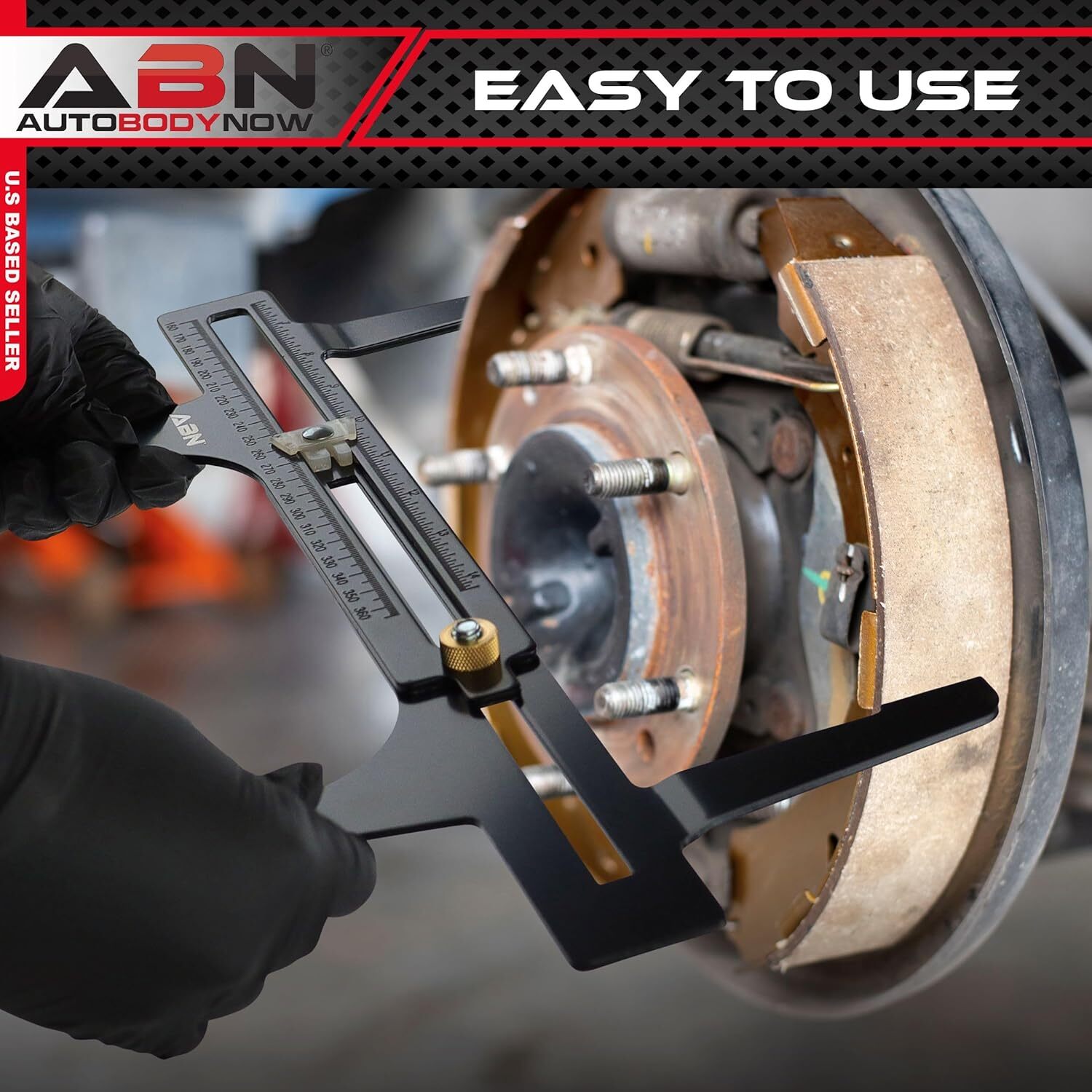 Drum Brake Shoe Adjustment Tool Resetting Gauge Caliper Car Truck Maintenance