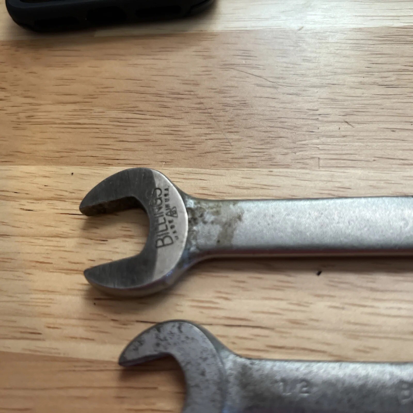 2 Billings Combination Wrenches 5/8in 1/2in – 12 Point – 1164, 1162