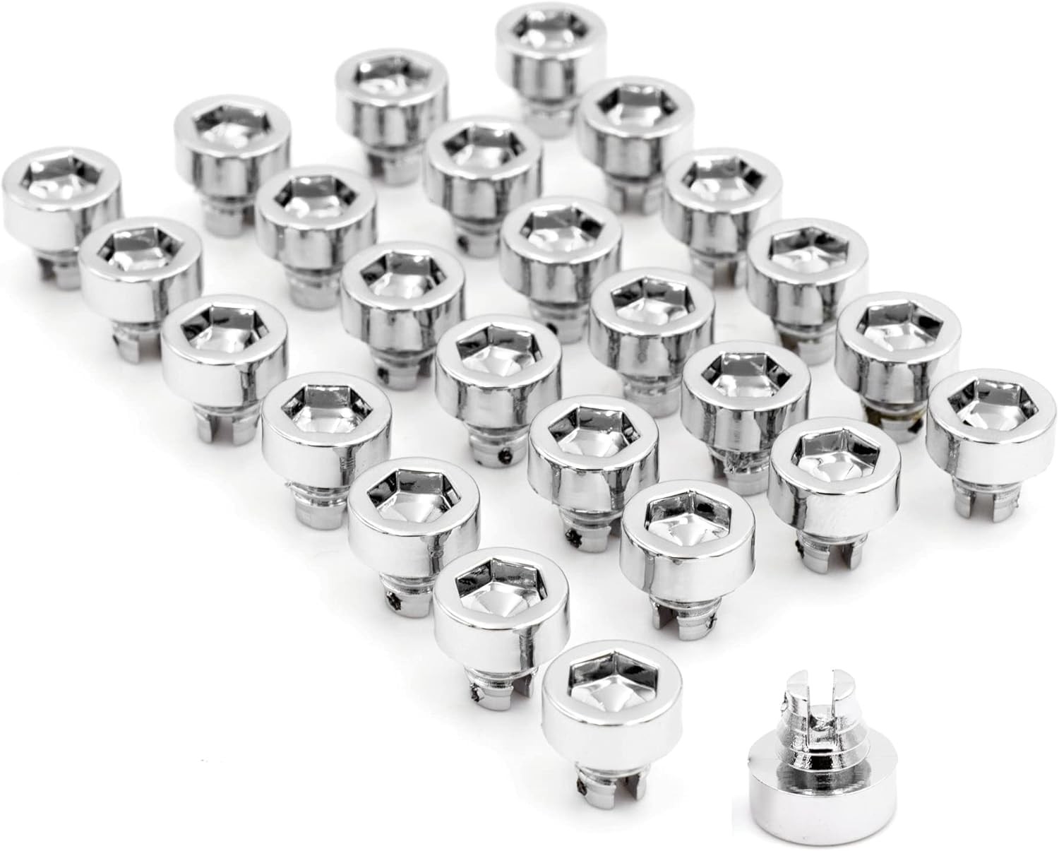 RTRHINOTUNING 50PCS Wheel Rim Lip Rivets Nuts of 7.5mm/0.3in Hole…