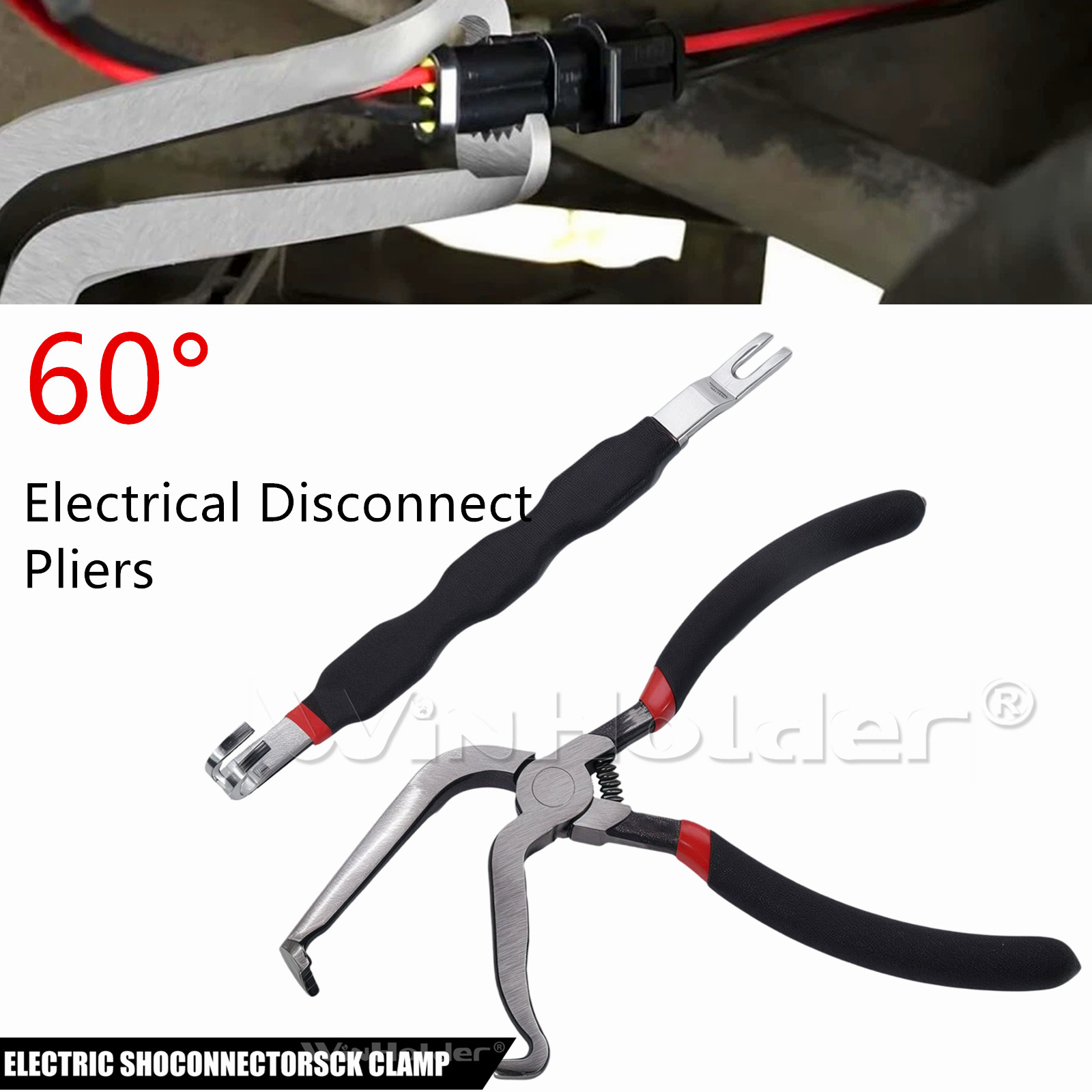 2pc Electrical Disconnect Pliers 60 Degree Electrical Connector Separator Wiring
