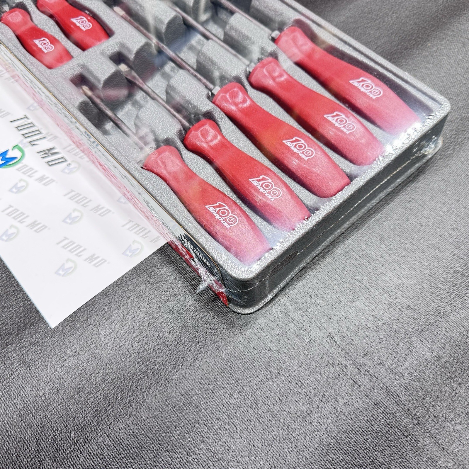 Snap-on Tools 100 YEAR EDITION 7pc PEARL RED Hard Grip Screwdriver Set SDDX70AMR