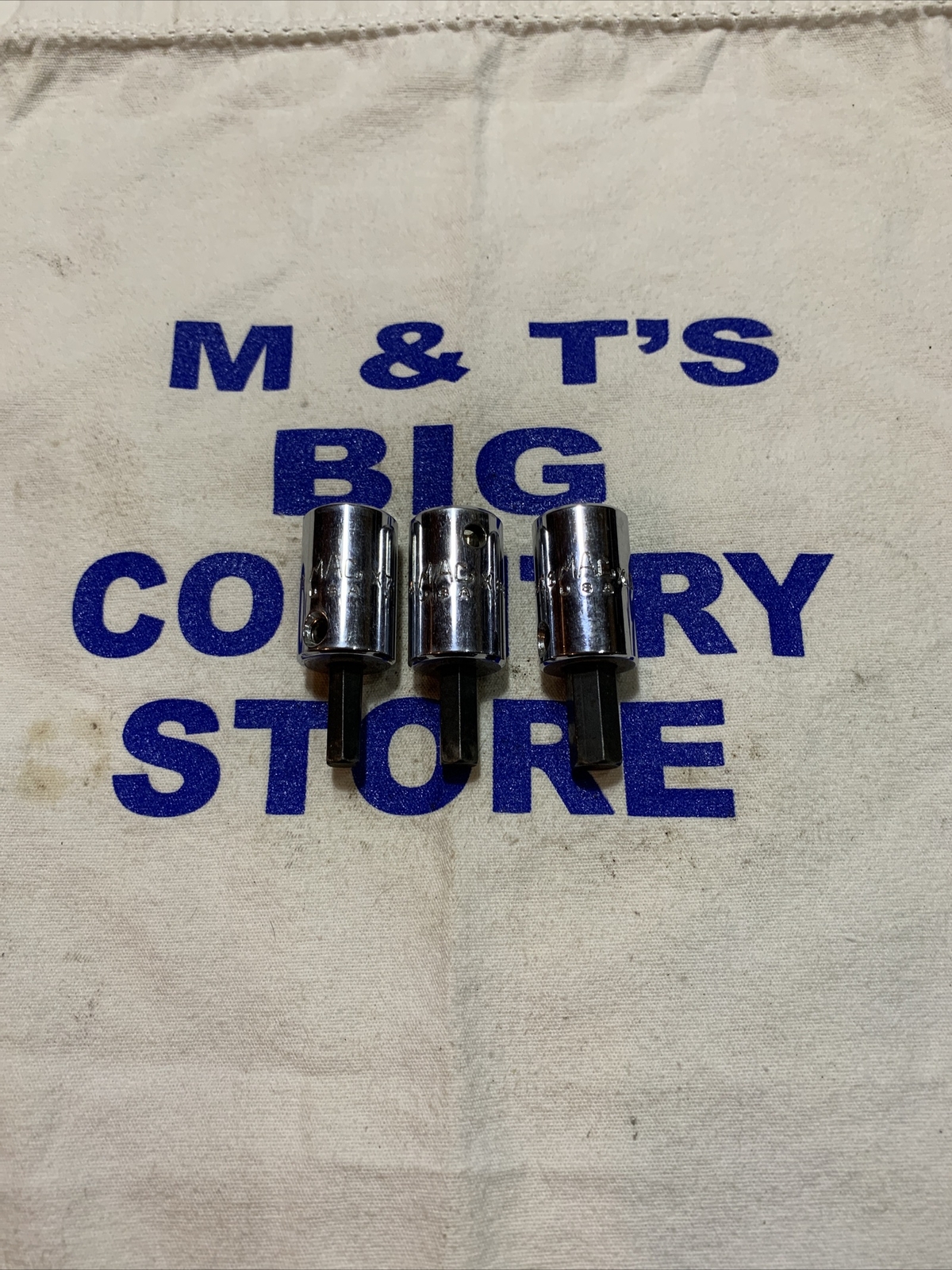 Mac Tools USA 3/8″ Drive 3pc Hex SAE Socket Drivers X76DS,X86DS,X106DS