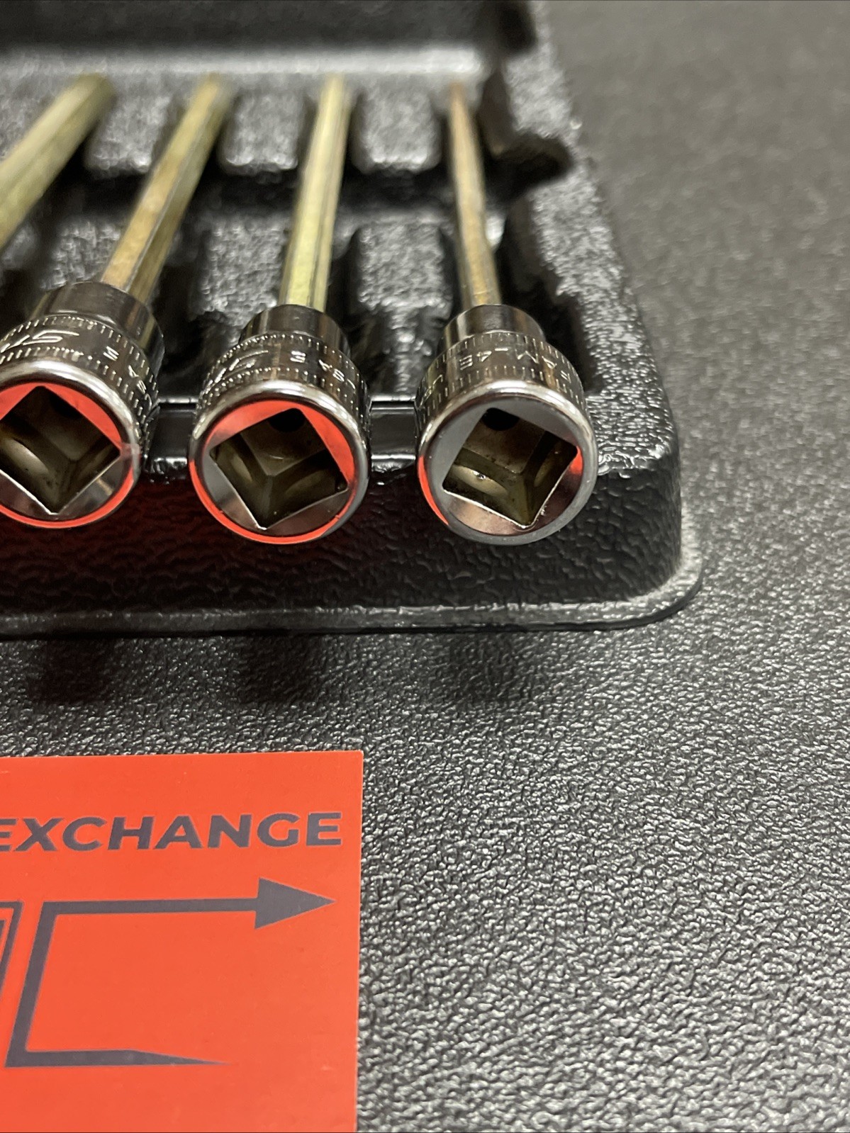 Snap-On Tools USA 6pc 3/8″ Drive METRIC Long Hex Bit Socket Set 206EFAML