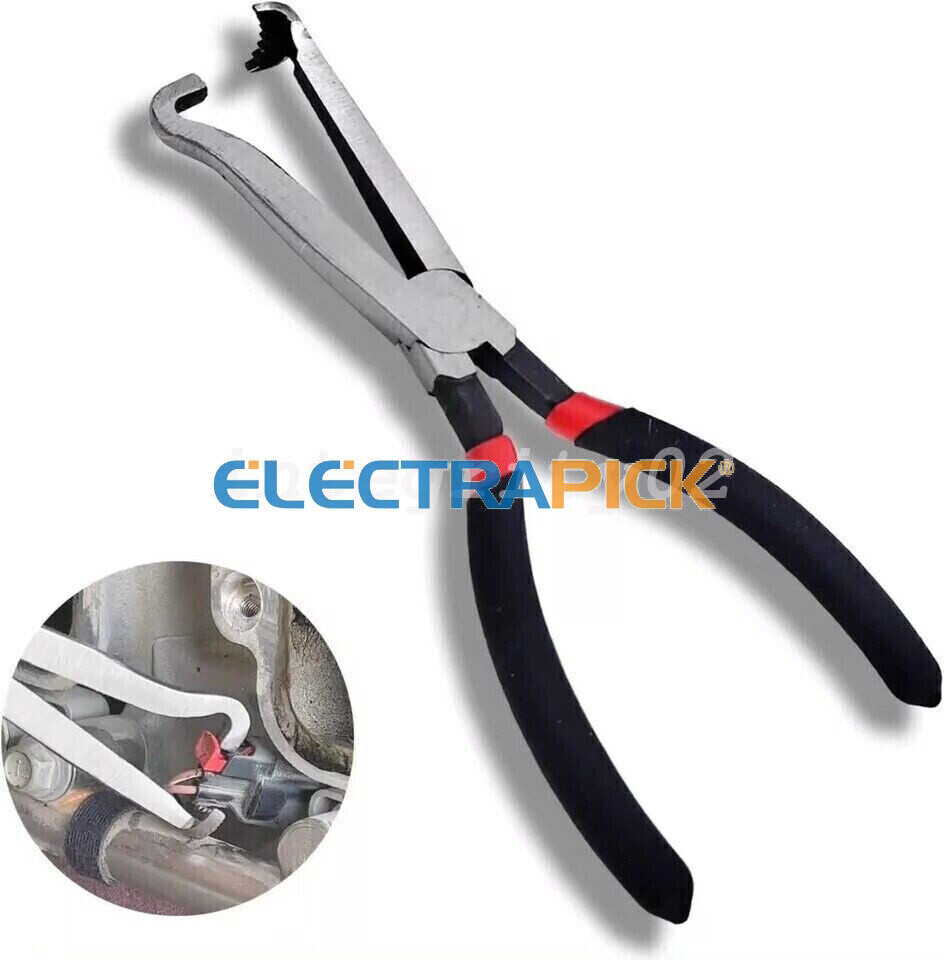 8Inch Electrical Disconnect Pliers Fuel Line Clip Spark Plug Removal Repair Tool