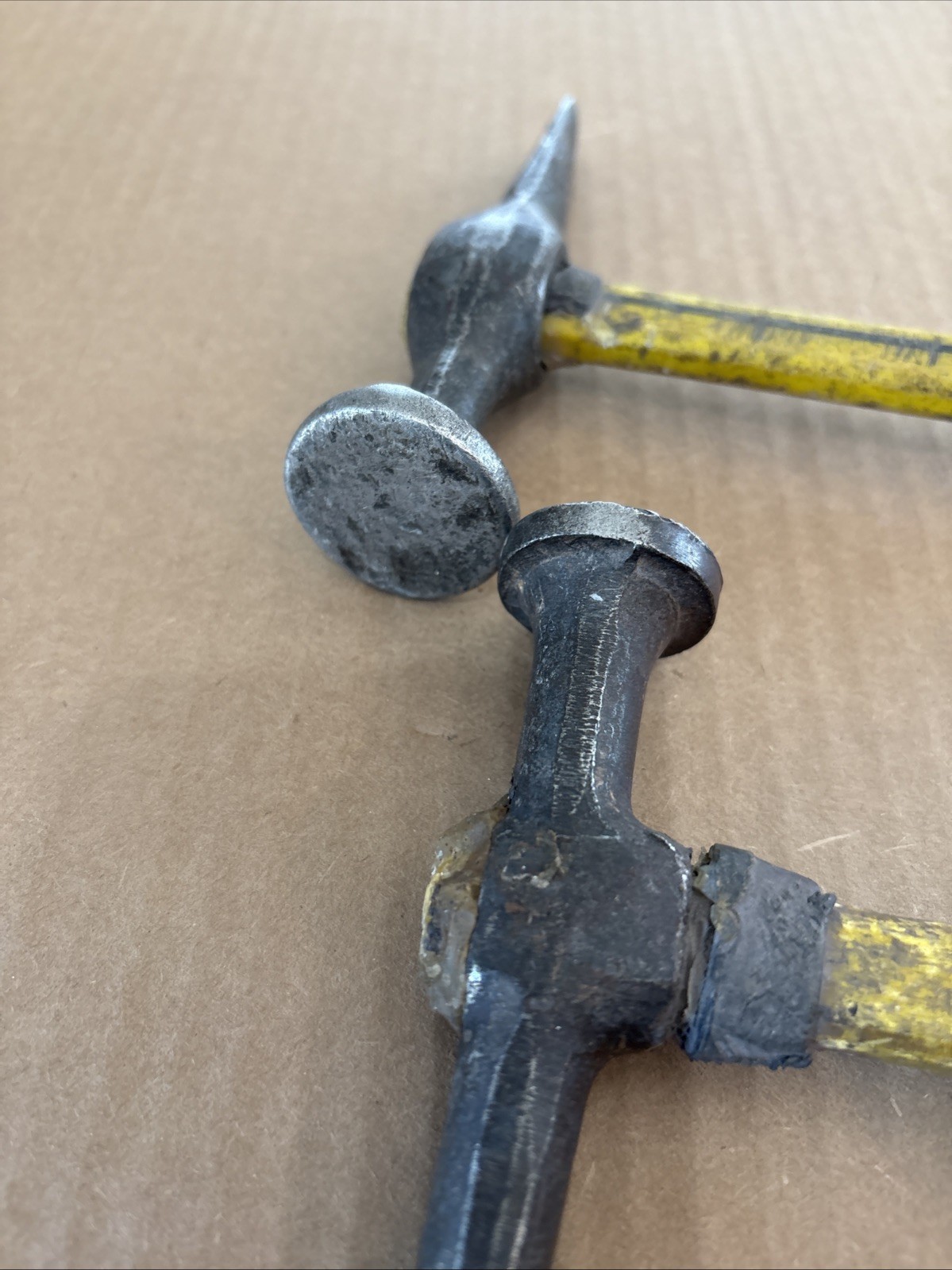 (2) VINTAGE NUPLA BODY HAMMERS, FIBERGLASS / CUSHION GRIP HANDLES