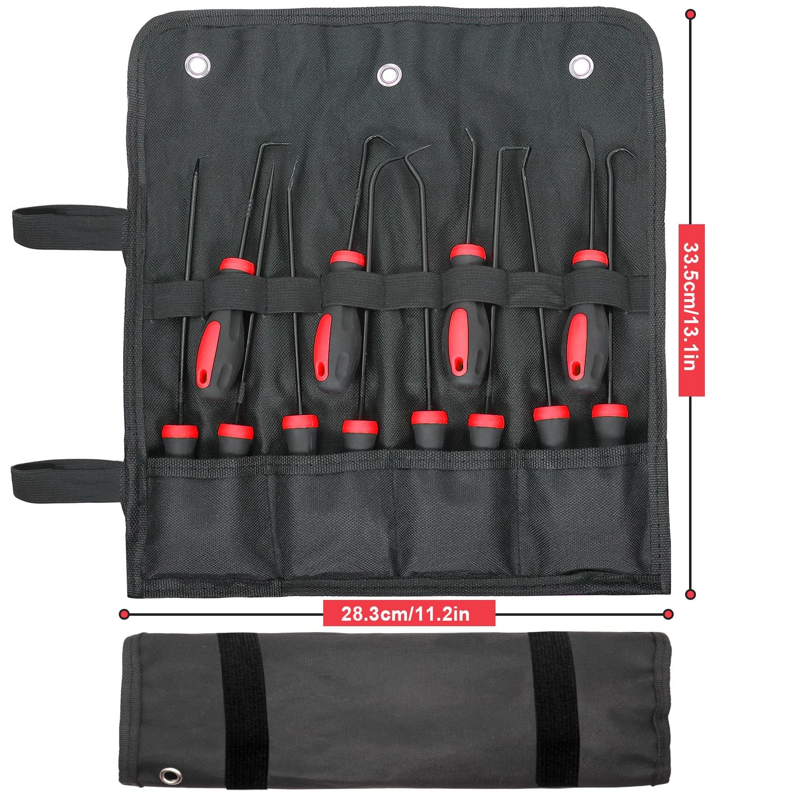 Keze 12 Pcs Pick and Hook Tool Set Includes Long & Black-12