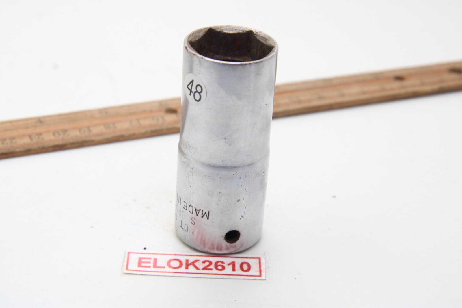 Snap-on UNMARKED S-9803-B Not Guar 7/8″ 6 Point 1/2″ Drive Spark Plug Socket USA