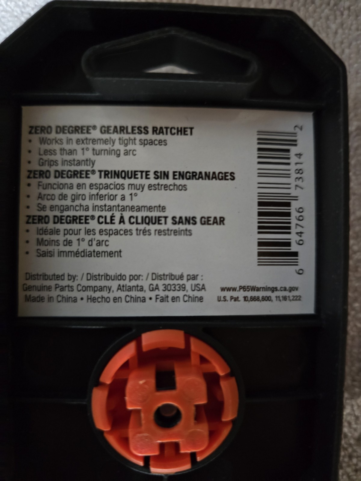 Napa Carlyle R38zdg Gearless Ratchet 3/8