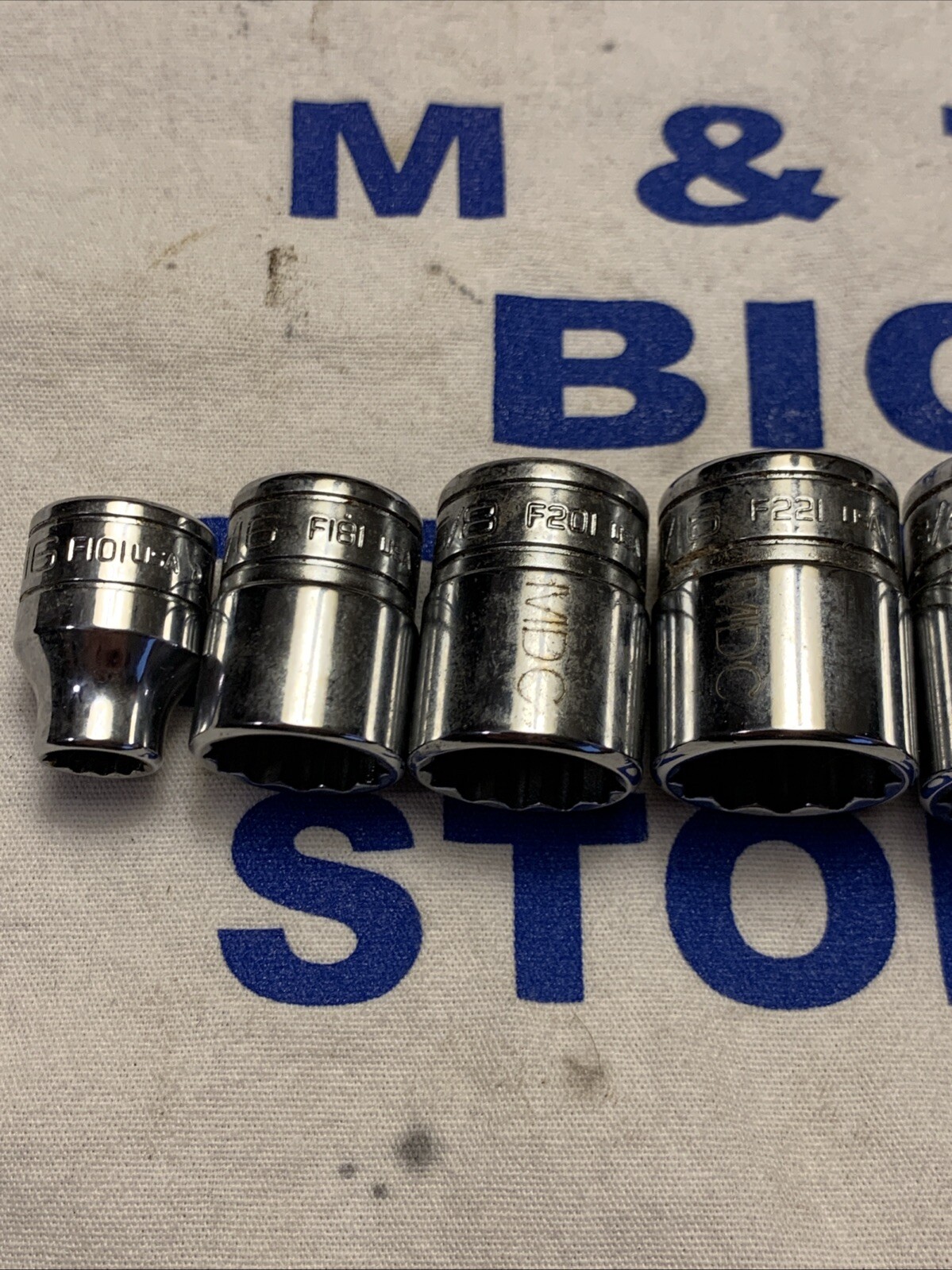 Snap-on Tools USA 3/8″ Drive 12pt 7pc 5/16″-7/8″ Chrome Socket Set F Series