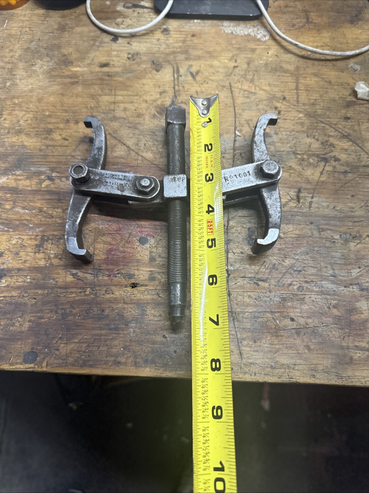 Vintage OTC Owatonna Tool CO NO 1002 2-Jaw Gear Pulley Puller 4.5” Arms