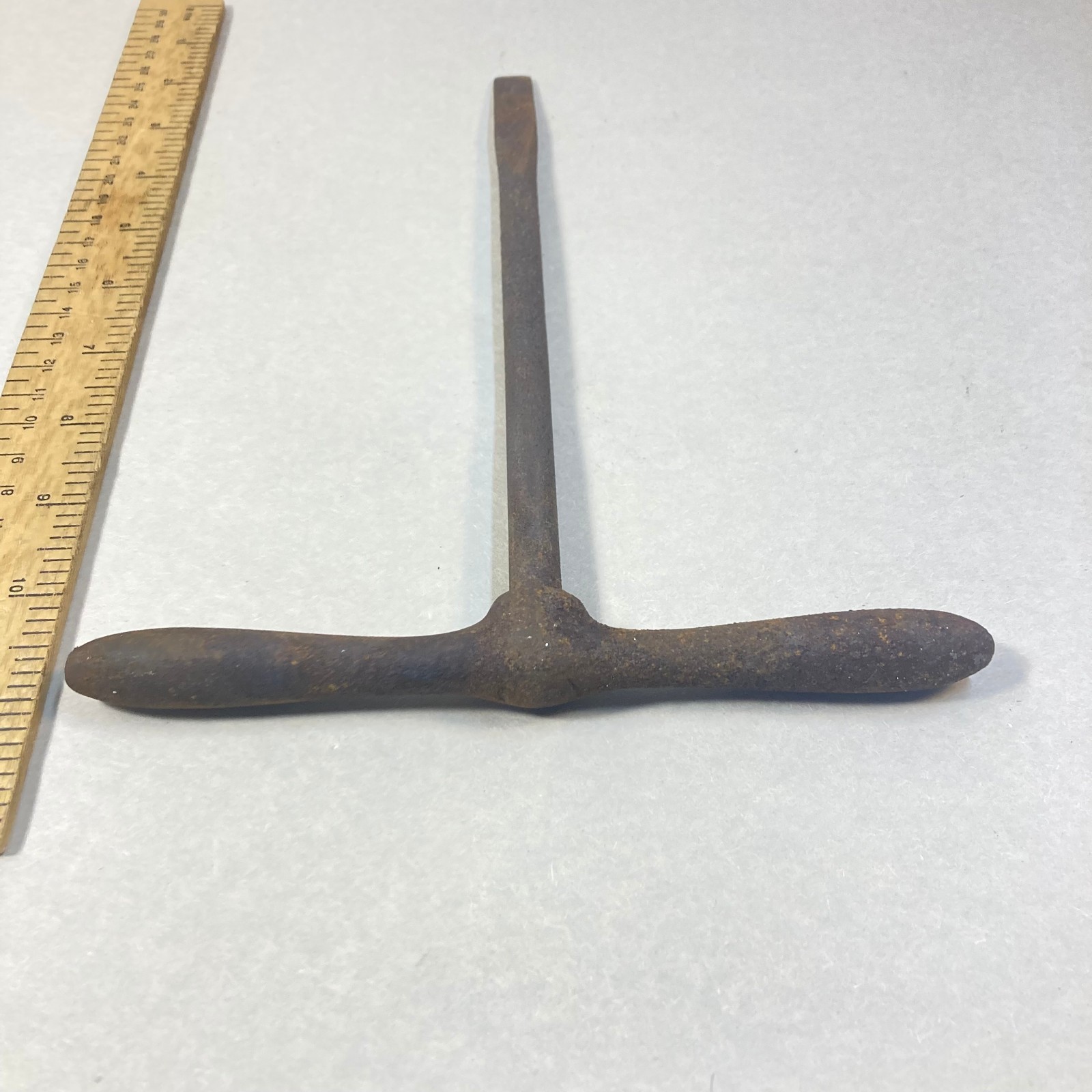 Antique T Handle Screwdriver Flat Slotted