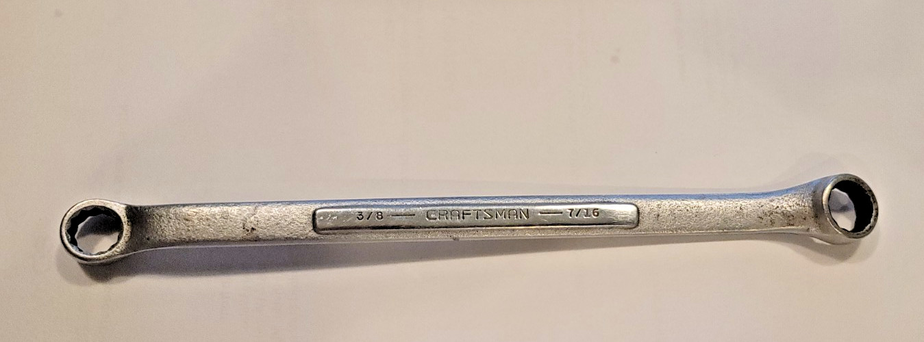 Craftsman Offset Double Box End Wrench 3/8″ x 7/16″ V Series USA