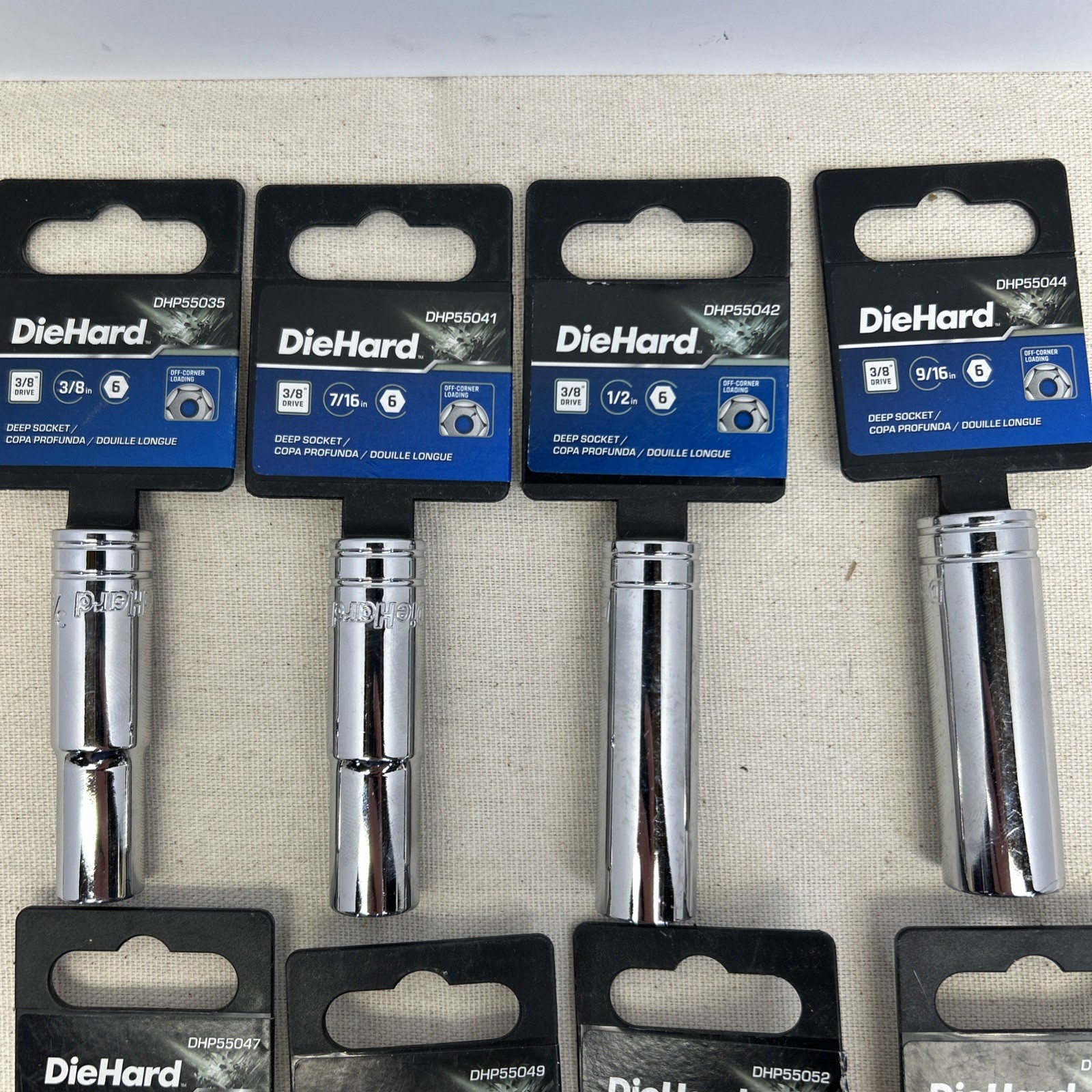 DieHard 3/8 Drive Standard 8pc Deep Well Socket Set 3/8 – 13/16