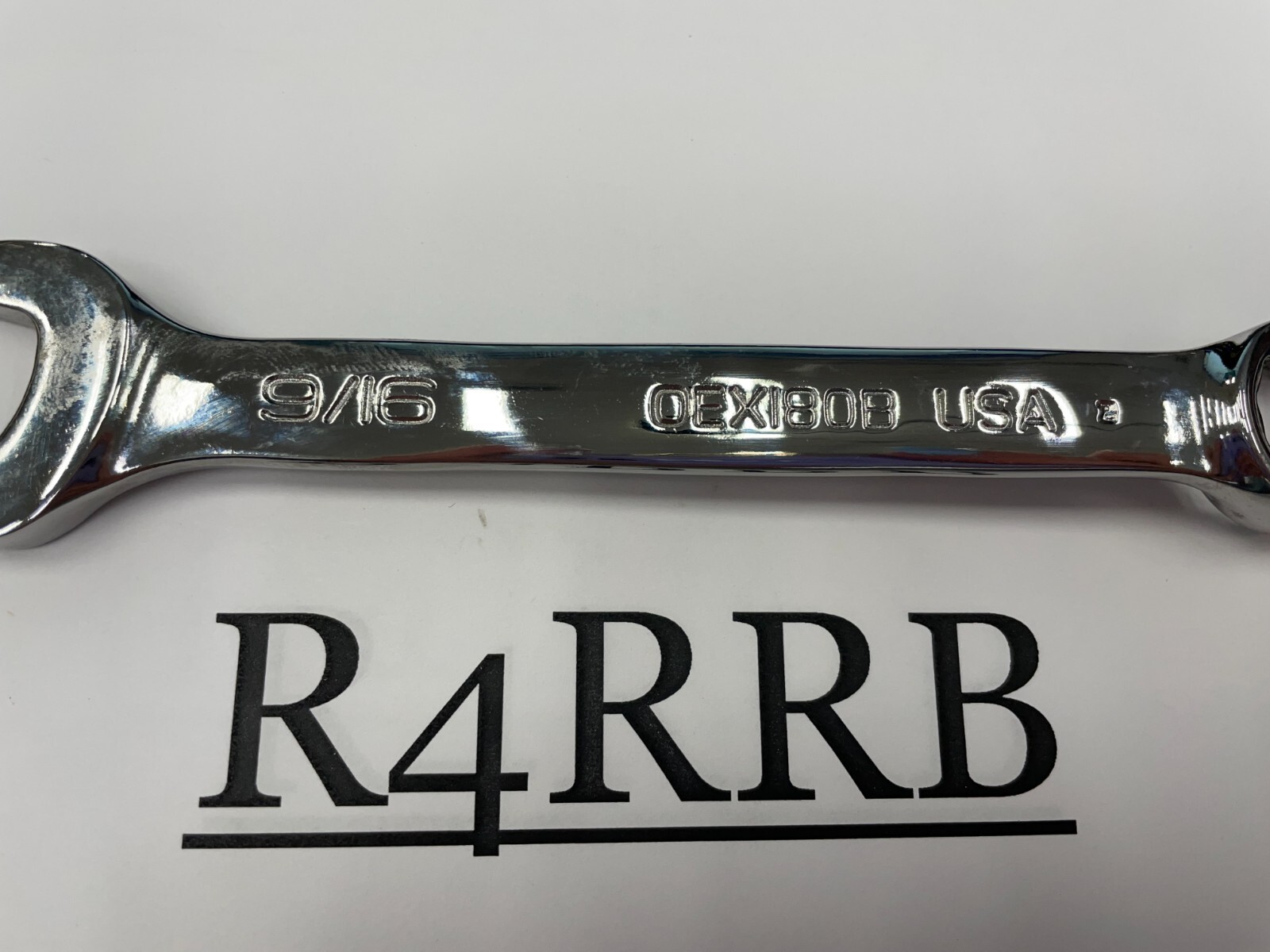 Snap-On Tools USA NEW 9/16″ SAE 12pt Short Length Chrome Combo Wrench OEX180B
