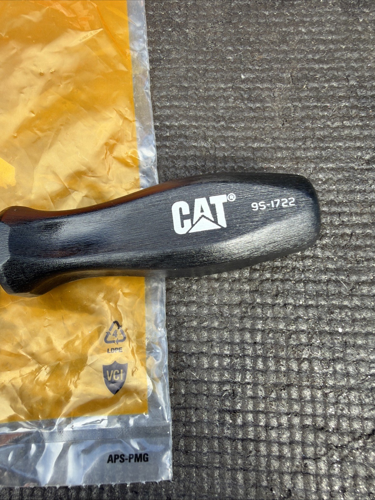 Rare Caterpillar CAT tools By Snapon USA 1/4” Spinner Screwdriver Black Hard Hdl