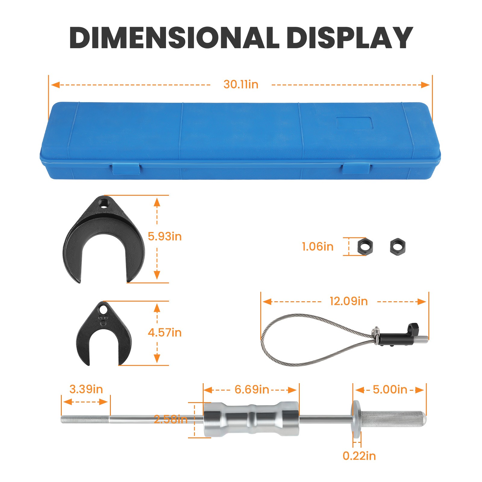 Inner CV Joint Puller Slide Hammer Wheel Drive Axle Half Shaft Removal Tools Kit