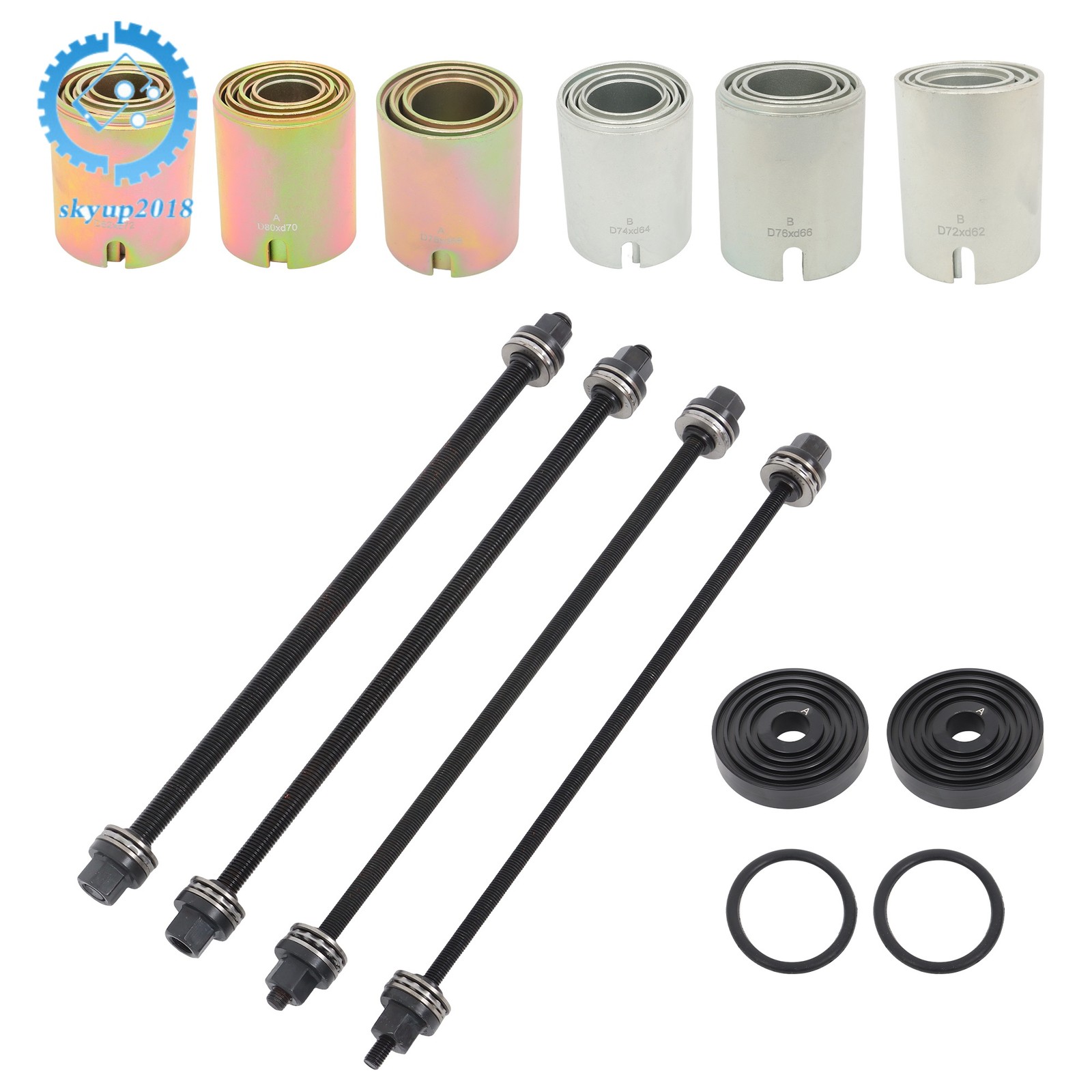 Universal 26Pcs Press Pull Sleeve Kit Bush Bearing Removal Insertion Tool Kit