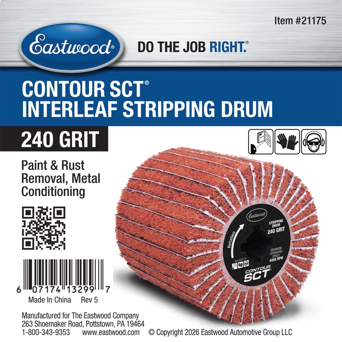Eastwood CONTOUR SCT® Interleaf Stripping Drum 240 Grit Pack of 12