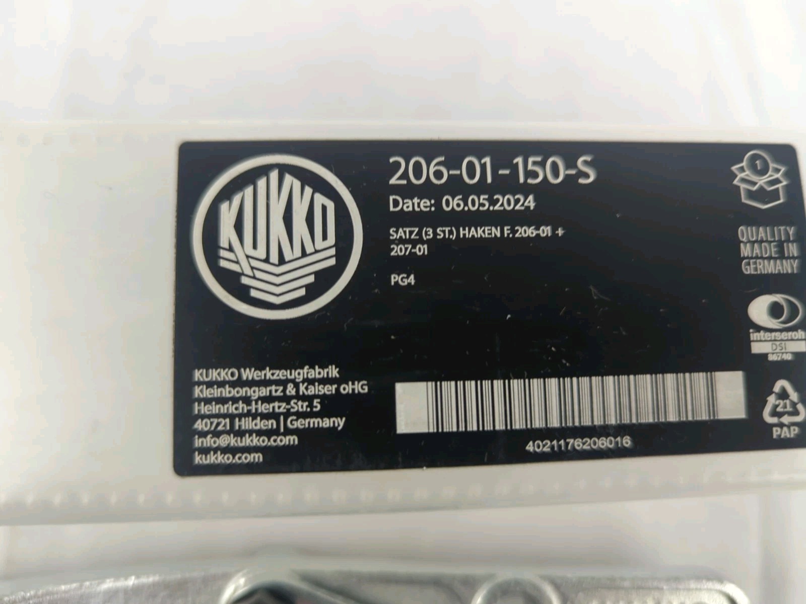 KUKKO 206-01-150-S Jaws (set) for series 206 New