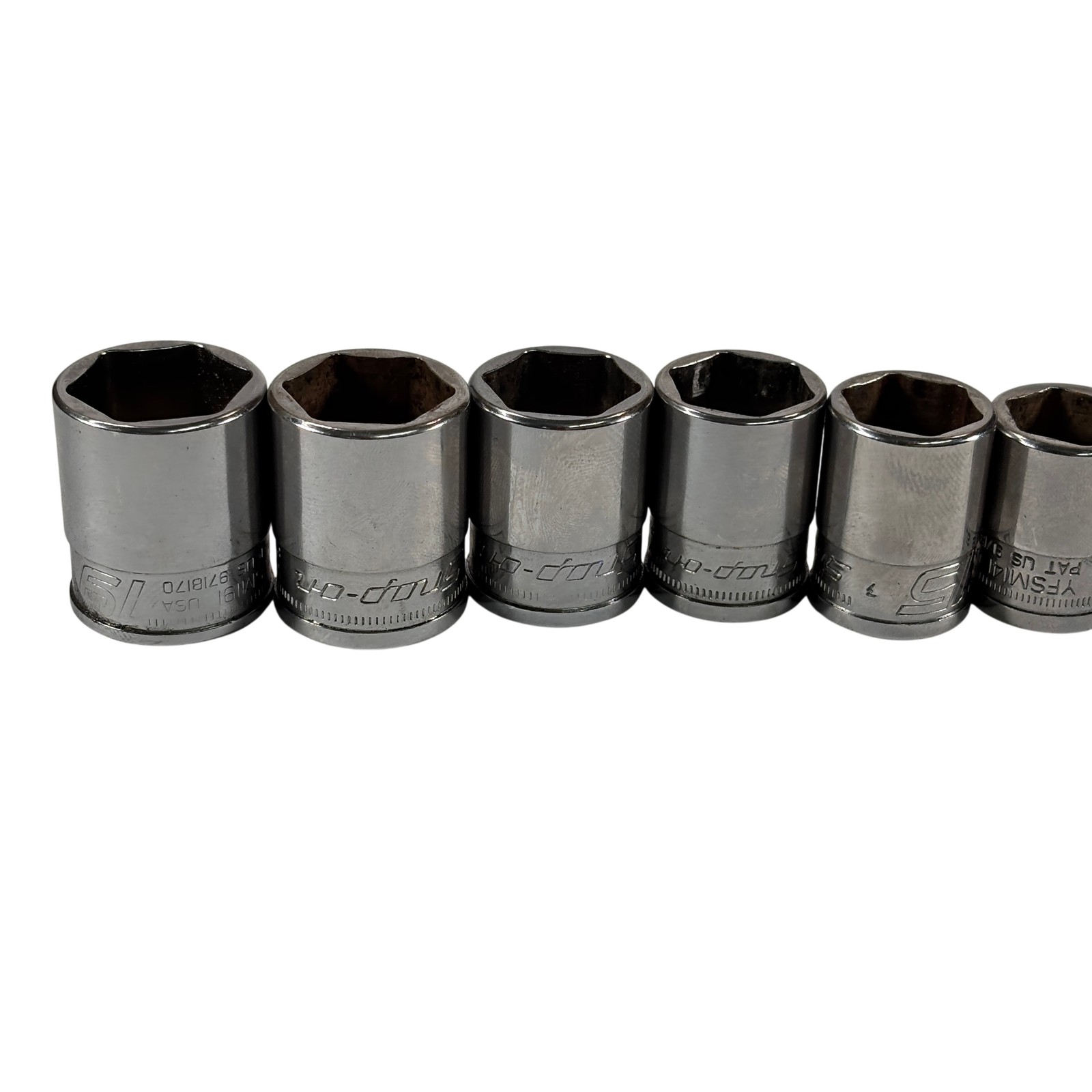 Snap-on Tools 212YFSMY 12pc 3/8″ 6pt Metric Flank Drive Xtra Shallow Socket Set