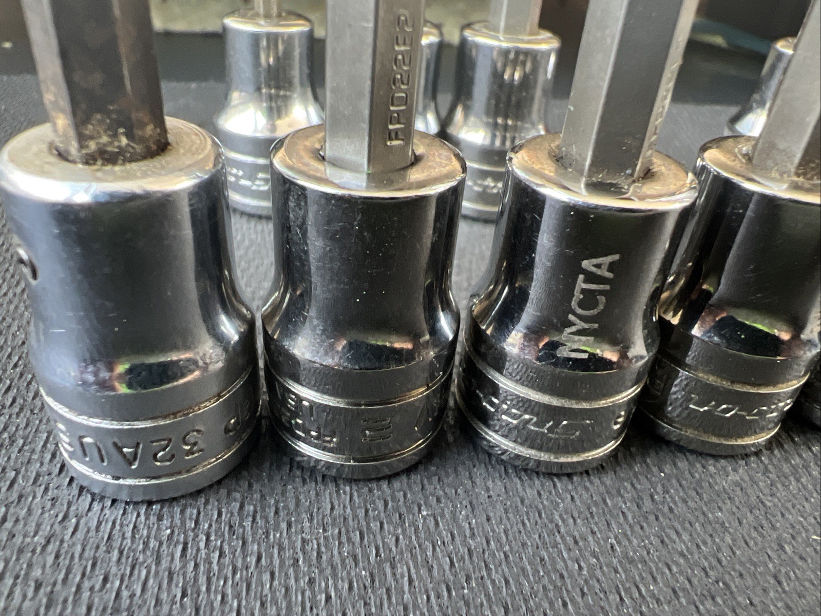 Snap On PIT120 3/8” Drive Impact Bit Sockets Sae Metric Posidriv Flat Lot Hex 🔥