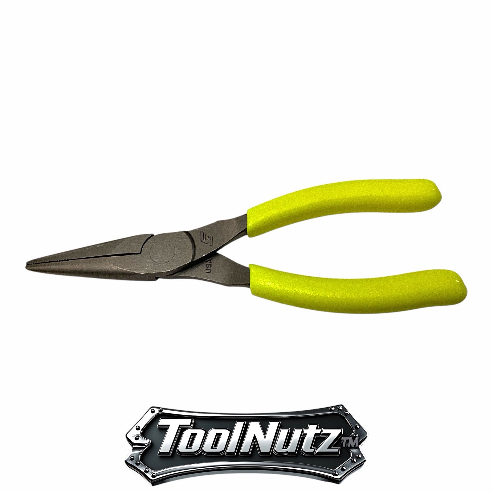 Snap-on Tools NEW 95ACFHV 6″in. YELLOW Soft Grip Rounded Jaw Needle Nose Pliers