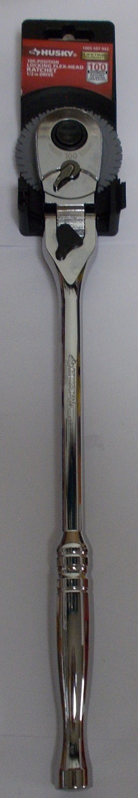 Husky 1005 597 942 Locking Flex-Head 100 Position 1/2″ Drive Ratchet